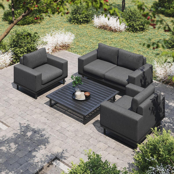 Maze Ethos 2 Seat Sofa Set with Coffee Table Charcoal