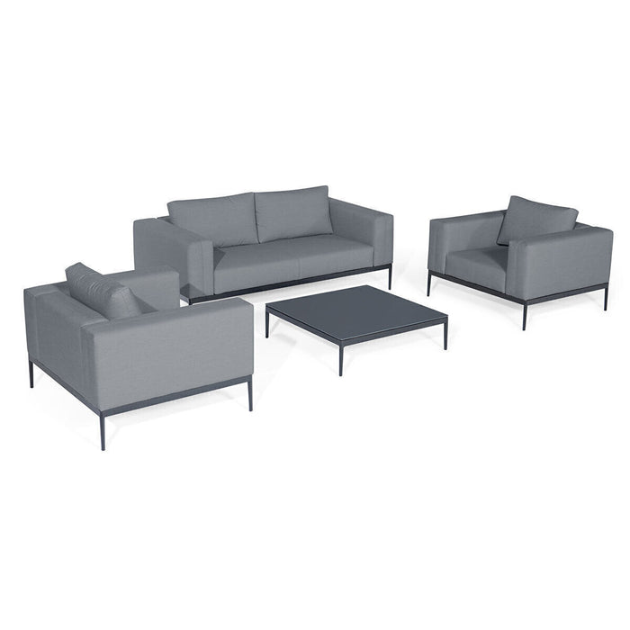 Maze Eve 2 Seat Sofa Set Flanelle