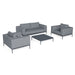 Maze Eve 2 Seat Sofa Set Flanelle