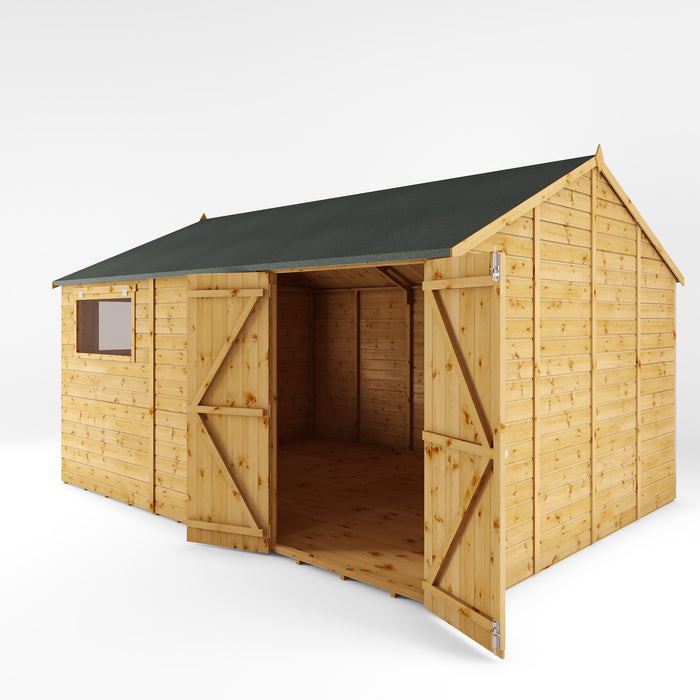 Mercia 14ft x 10ft Premium Shiplap Reverse Apex Workshop