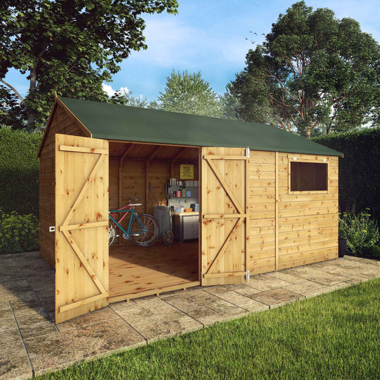 Mercia 14ft x 10ft Premium Shiplap Reverse Apex Workshop