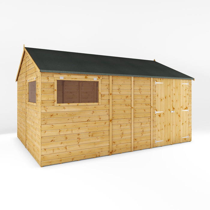 Mercia 14ft x 10ft Premium Shiplap Reverse Apex Workshop