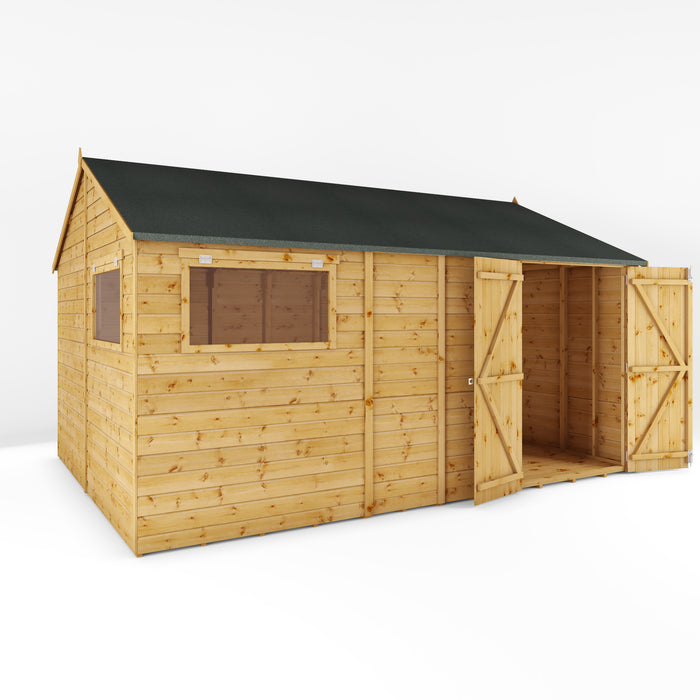 Mercia 14ft x 10ft Premium Shiplap Reverse Apex Workshop