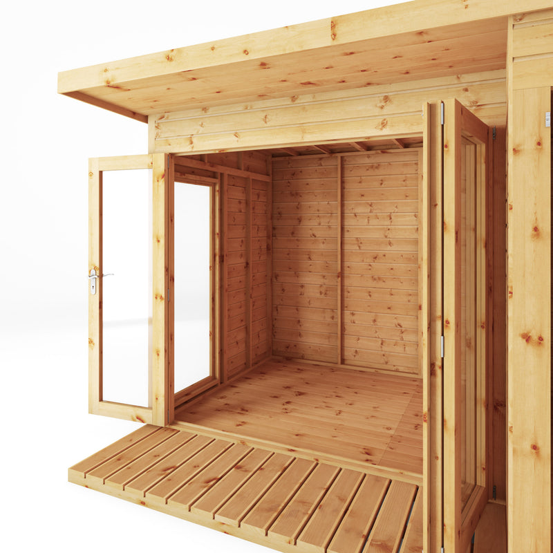 Mercia 10ft x 8ft Premium Garden Room Summerhouse with Side Shed