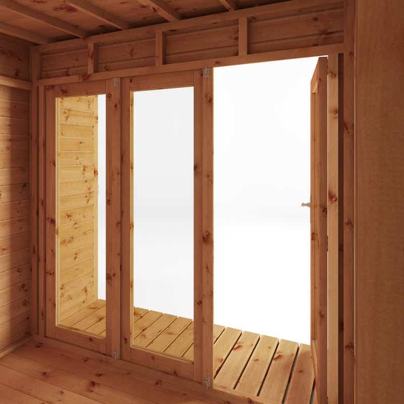 Mercia 10ft x 8ft Premium Garden Room Summerhouse with Side Shed