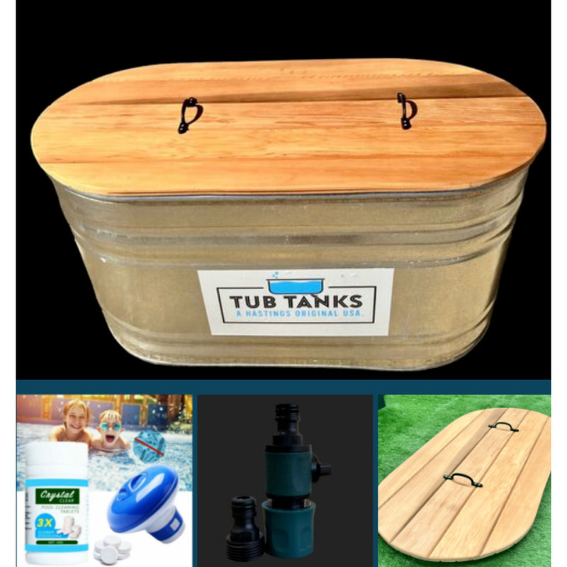 Hastings 5ft Oval Ice Bath Kit with Cedar Lid