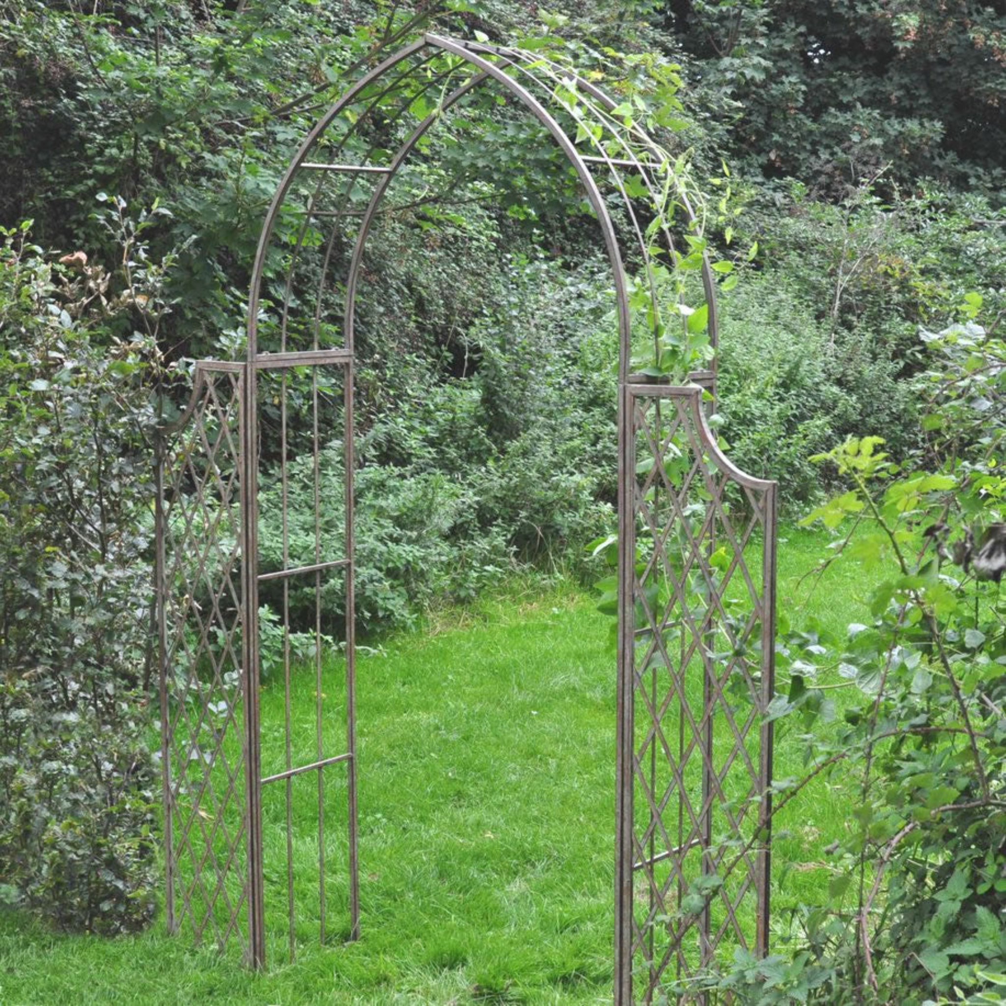 Ascalon Lattice Arch with Side Panels — Outdoor Iconic