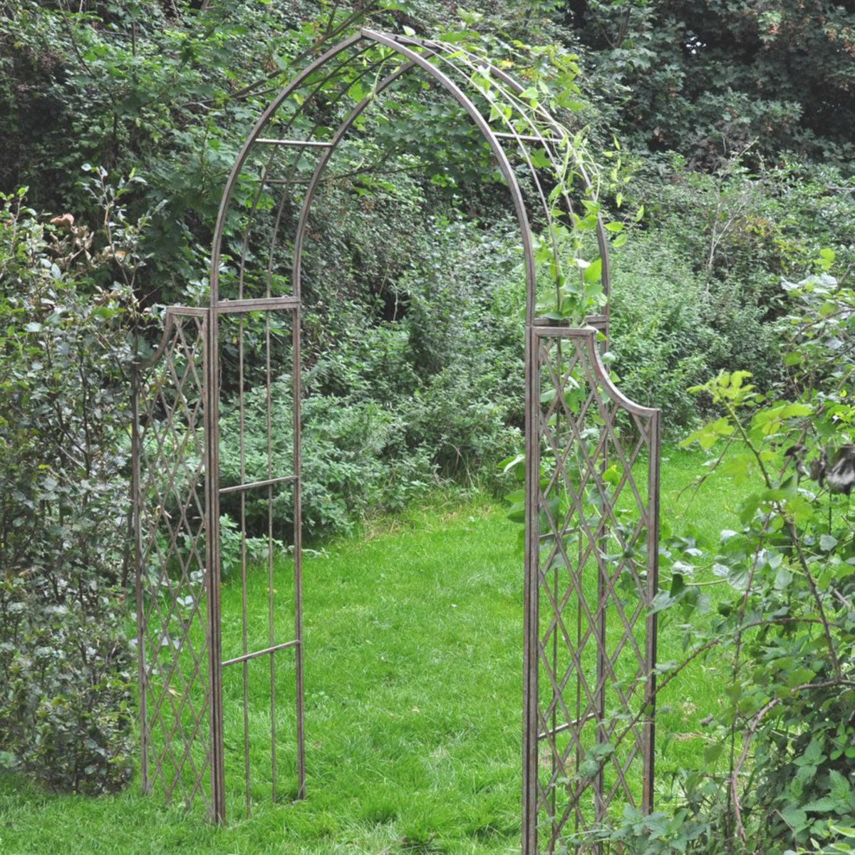 Ascalon Lattice Arch with Side Panels — Outdoor Iconic