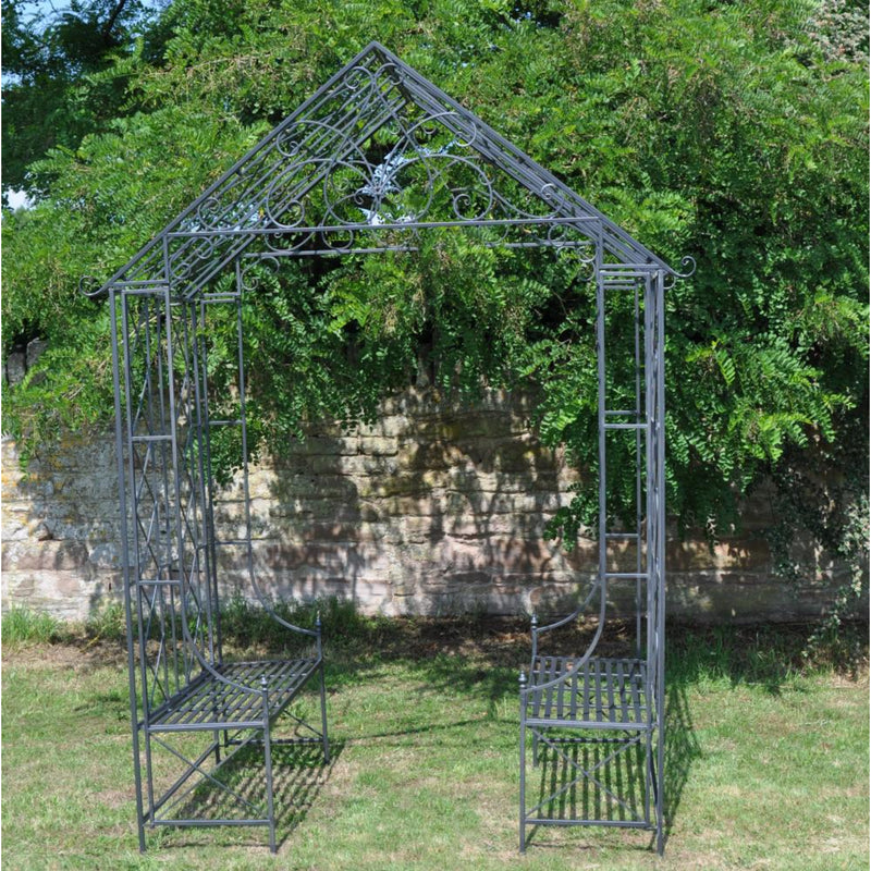 Ascalon Bench Arbour with Roof