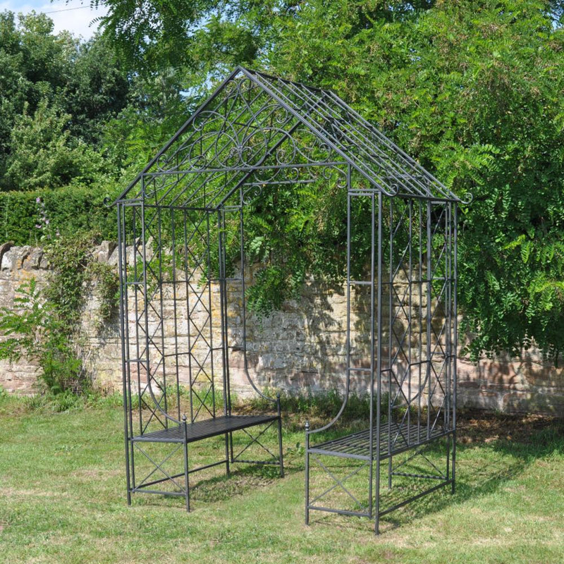 Ascalon Bench Arbour with Roof