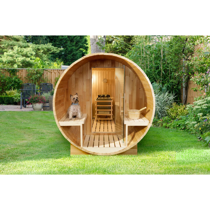 Global Relax Dharani S6 - Integral 6 Person Outdoor Steam Sauna