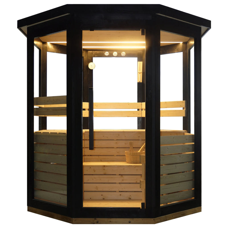 Global Relax Dharani Passion - 5 Person Outdoor Steam Sauna