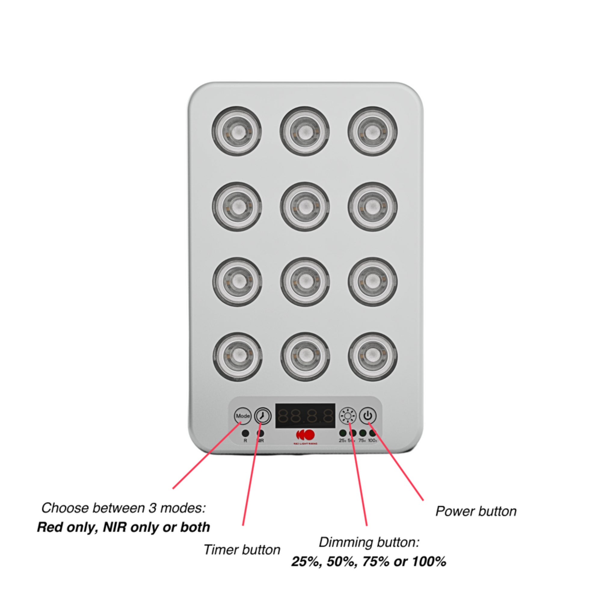 Red Light Rising Target Light 3.0 Handheld Red Light Therapy Light ...
