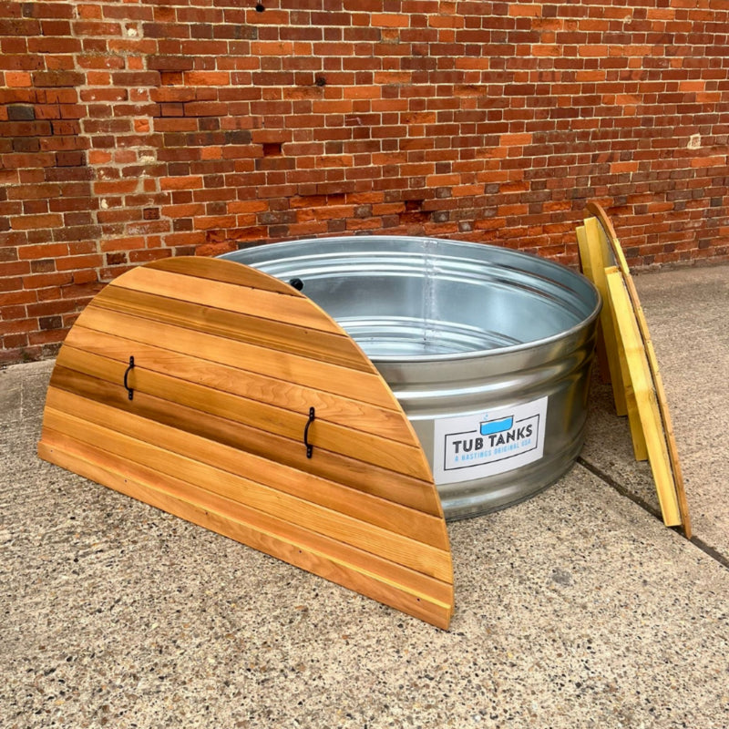 Tub Tanks Round Cedar Lid