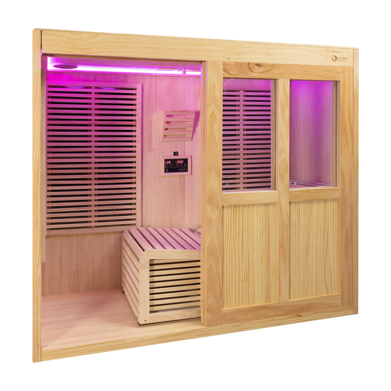 Global Relax Dharani S1 Plus - Full Body 1 Person Indoor Infrared Reclining Sauna