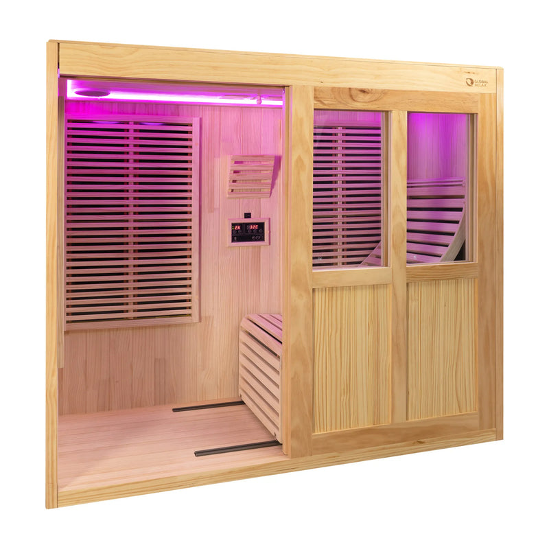 Global Relax Dharani S1 Plus - Full Body 1 Person Indoor Infrared Reclining Sauna