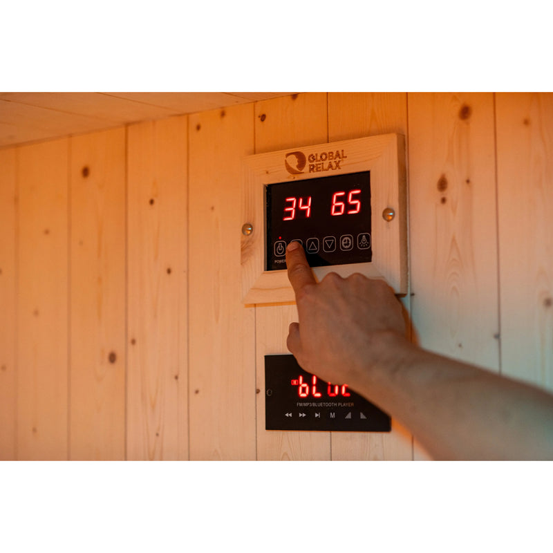 Global Relax Dharani Combi - 5 Person Indoor Infrared & Steam Sauna