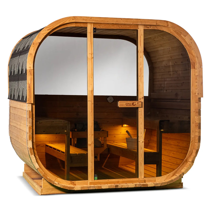 Global Relax Dharani Cube - 6 Person Outdoor Steam Sauna