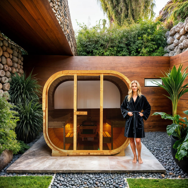 Global Relax Dharani Cube - 6 Person Outdoor Steam Sauna