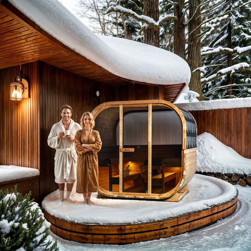 Global Relax Dharani Cube - 6 Person Outdoor Steam Sauna