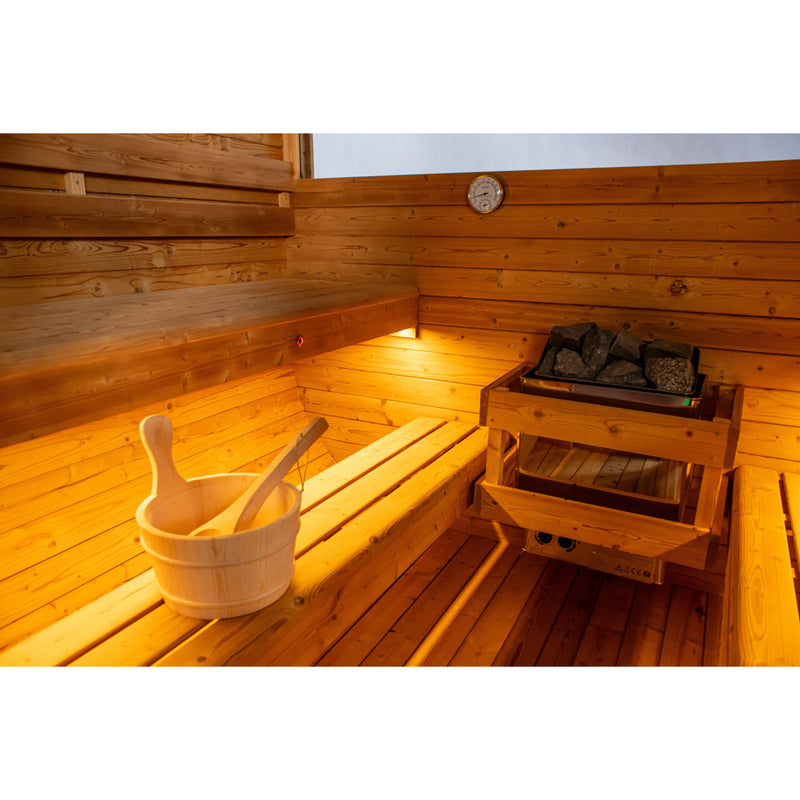 Global Relax Dharani Cube - 6 Person Outdoor Steam Sauna