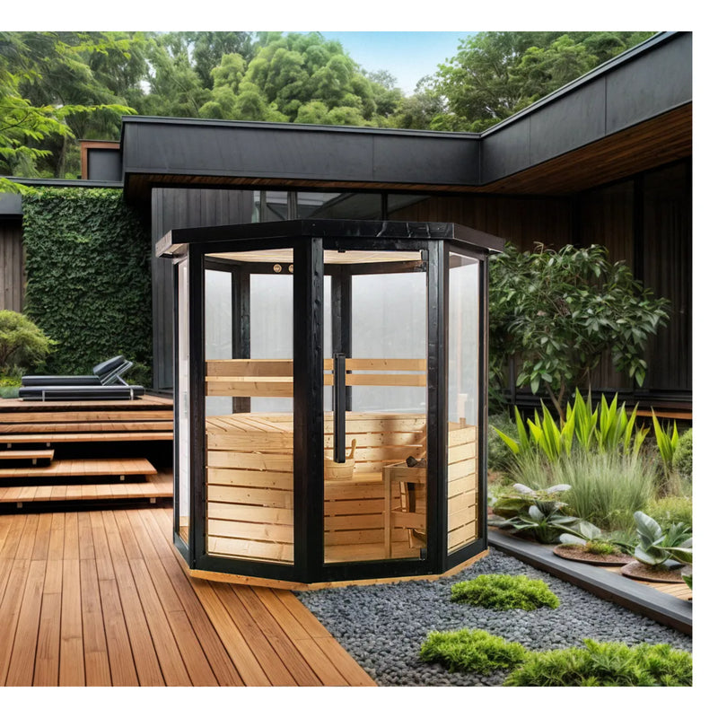 Global Relax Dharani Passion - 5 Person Outdoor Steam Sauna