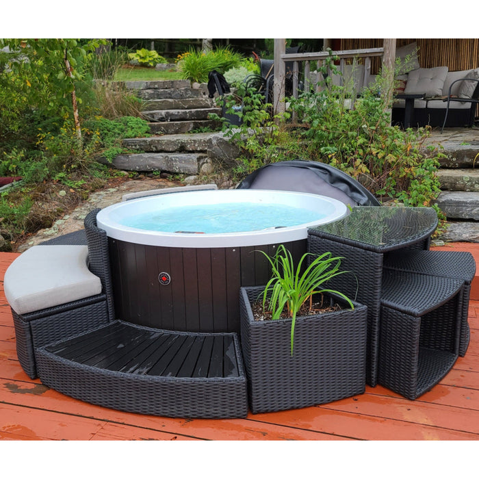 Canadian Spa Company Side Table - Round Spa Surround Furniture