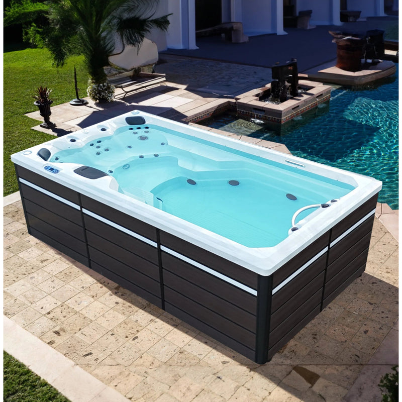 Canadian Spa 2025 13ft Swim Spa 15HP-Jet 6-Person - St Lawrence Sport