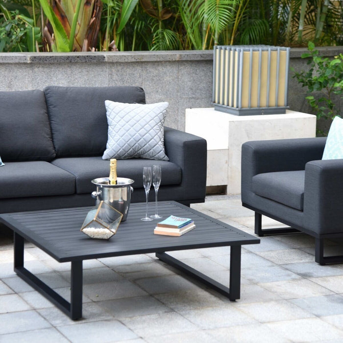 Maze Ethos 3 Seat Sofa Set Charcoal