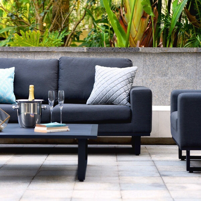 Maze Ethos 3 Seat Sofa Set Charcoal