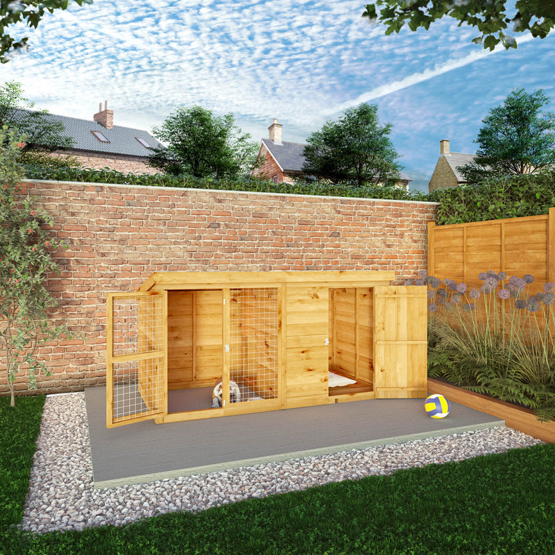 Mercia 8ft x 4ft Berkshire Dog Kennel & Run