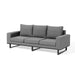 Maze Ethos 3 Seat Sofa Set Flanelle