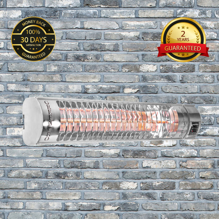 Evergreen Pro Golden IR Outdoor Patio Heater with Remote Control (2kW, 600mm, IP67) MODEL RCH2000/6