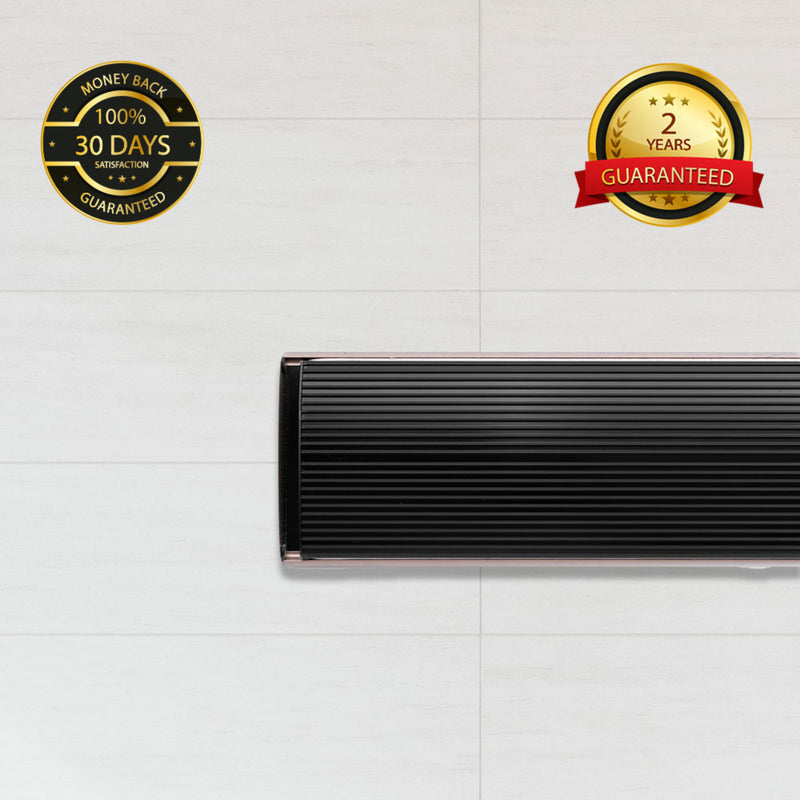 Evergreen Pro IR Radiant Indoor/Outdoor Patio Heater with WiFi (2.4kW, Black, IP66)
