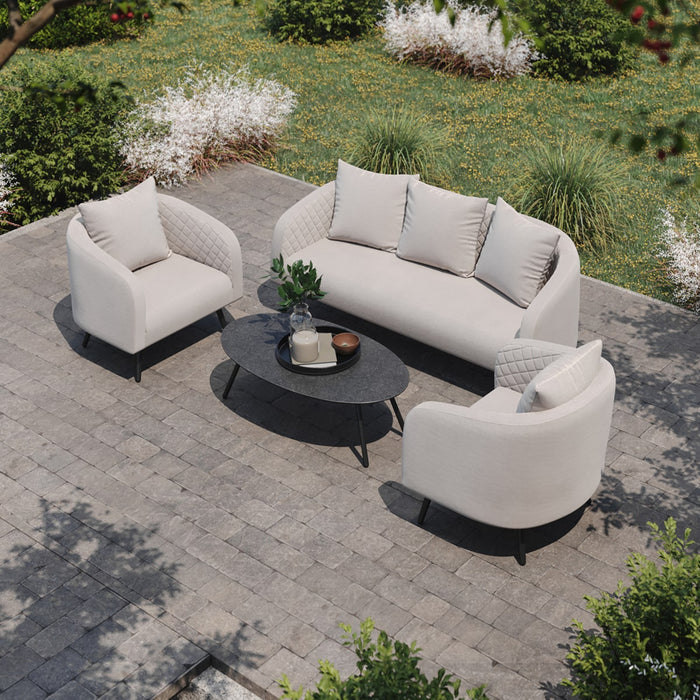 Maze Ambition 3 Seat Sofa Set with Oval Coffee Table