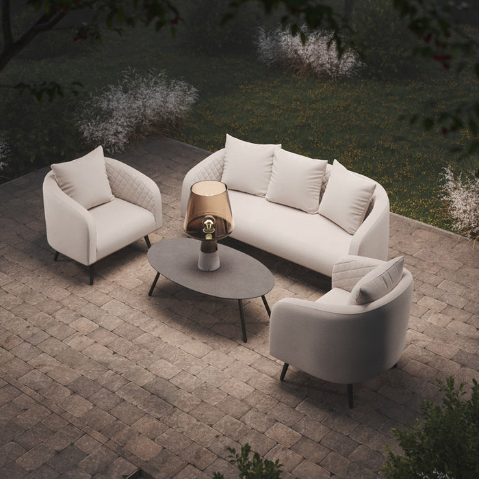 Maze Ambition 3 Seat Sofa Set with Oval Coffee Table