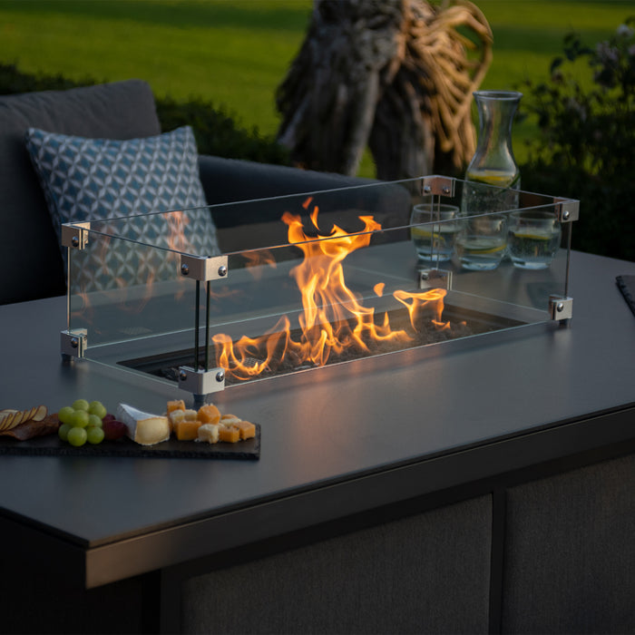 Maze Pulse 3 Seat Sofa Set with Fire Pit Table