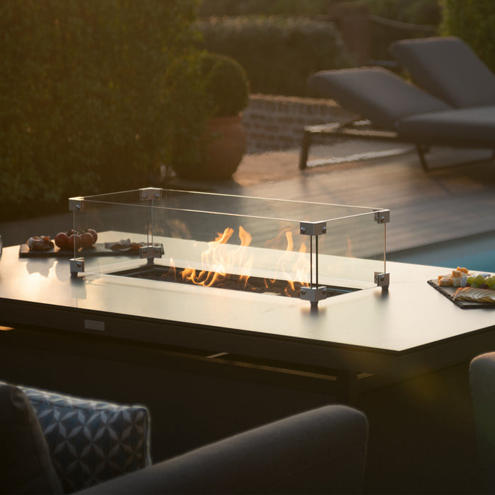 Maze Pulse 3 Seat Sofa Set with Fire Pit Table