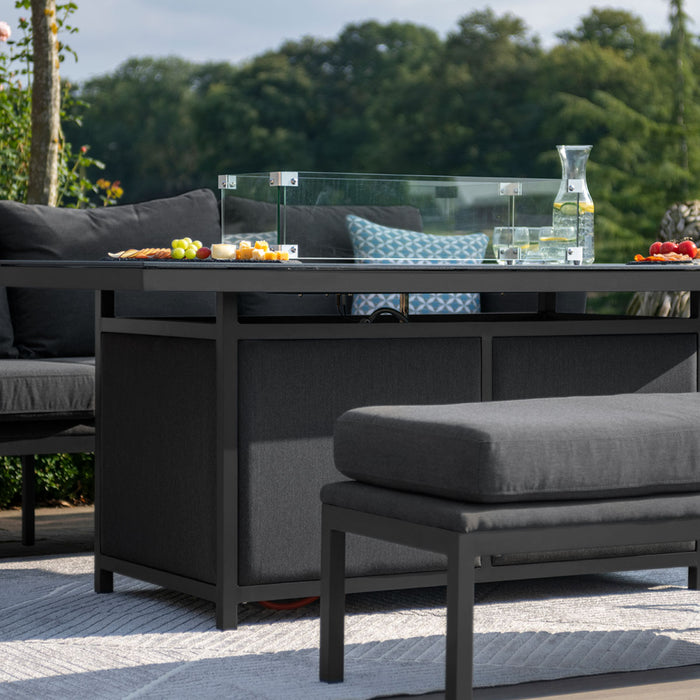 Maze Pulse 3 Seat Sofa Set with Fire Pit Table