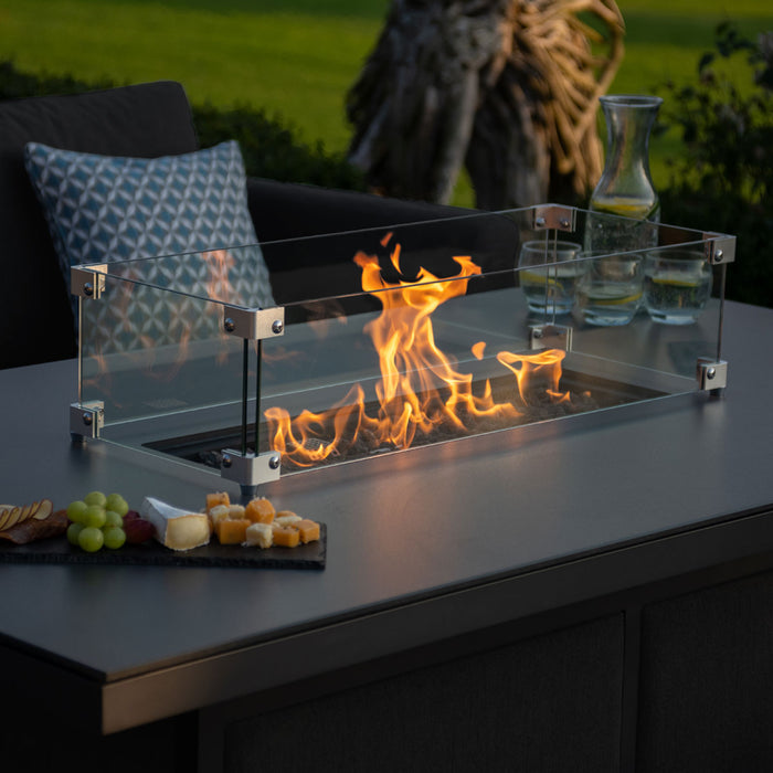 Maze Pulse 3 Seat Sofa Set with Fire Pit Table