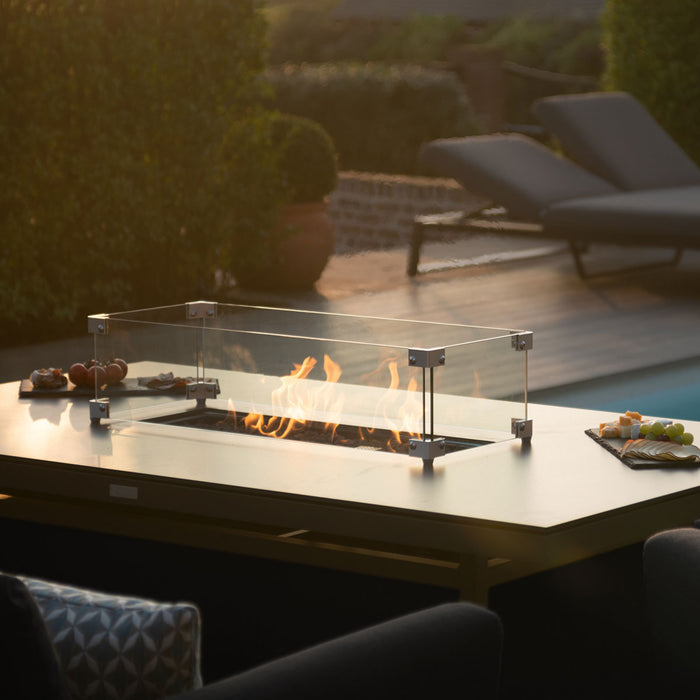 Maze Pulse 3 Seat Sofa Set with Fire Pit Table