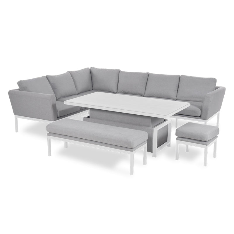 Maze Pulse Rectangular Corner Dining Set with Rising Table