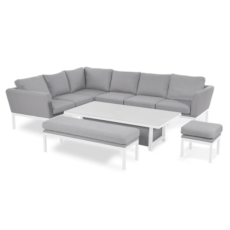 Maze Pulse Rectangular Corner Dining Set with Rising Table