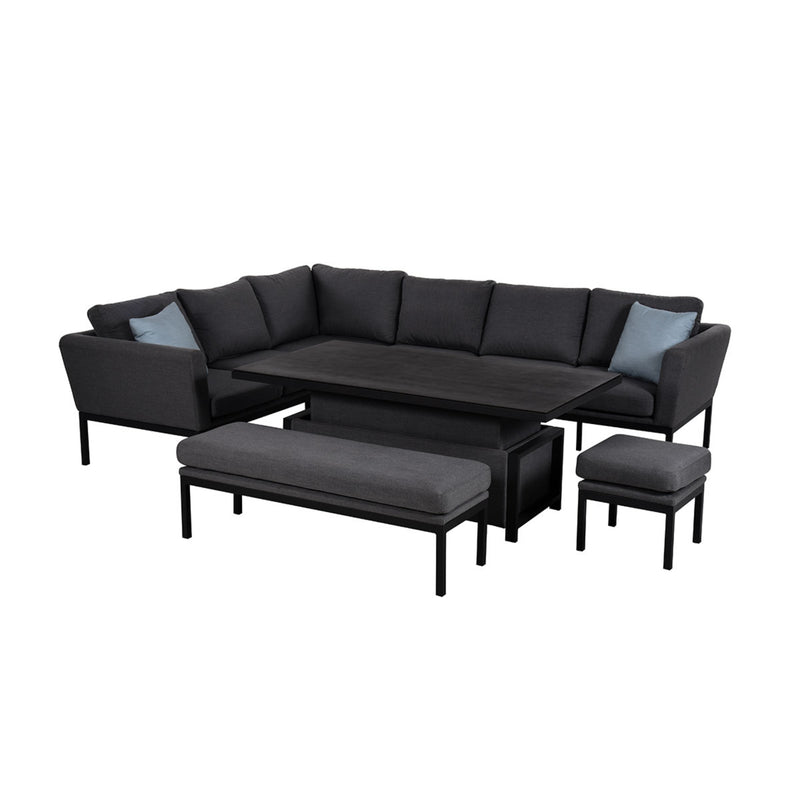 Maze Pulse Rectangular Corner Dining Set with Rising Table