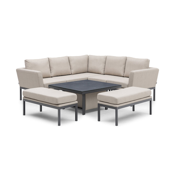 Maze Pulse Square Corner Dining Set with Rising Table