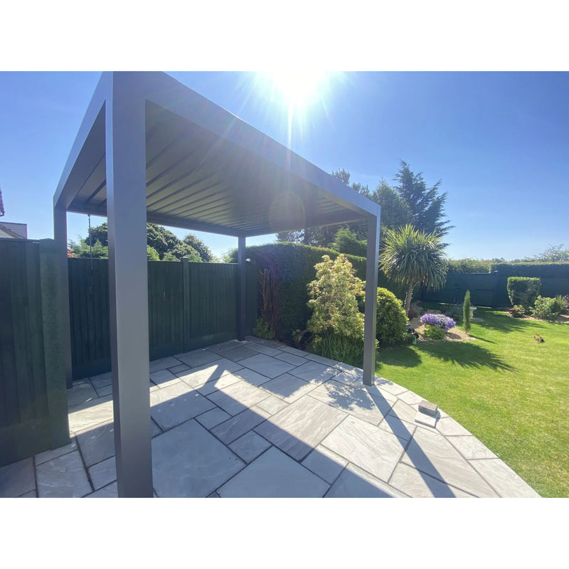 Suns Lifestyle Luxe Manual Louvered Roof LED Pergola - Various Sizes