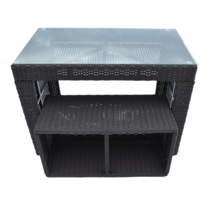 Canadian Spa Company Straight Bar & Stool - Square Surround Furniture