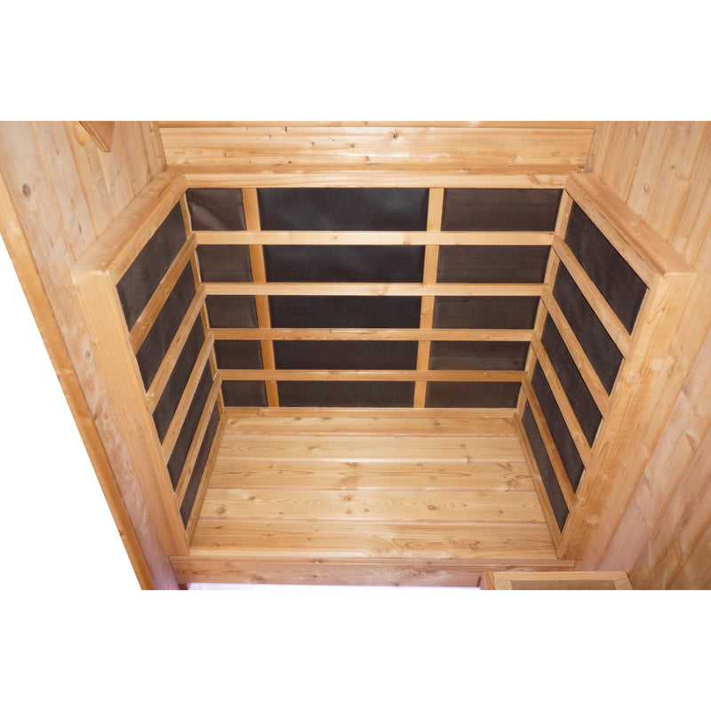 Canadian Spa Outdoor Oval Barrel Sauna Combination Infrared / Traditional (1842 x1200 x 1945mm)