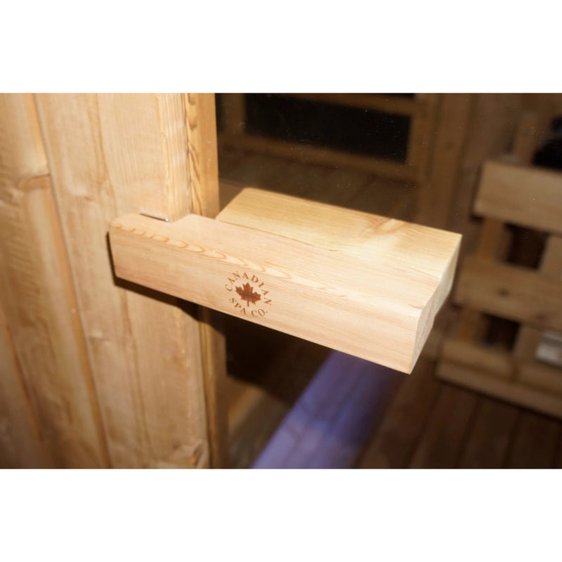 Canadian Spa Outdoor Oval Barrel Sauna Combination Infrared / Traditional (1842 x1200 x 1945mm)