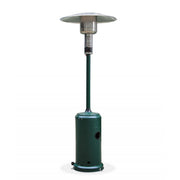 Green patio heater on a white background